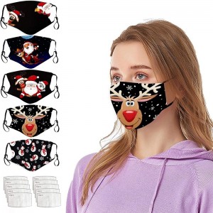 Kerstmasker van katoen