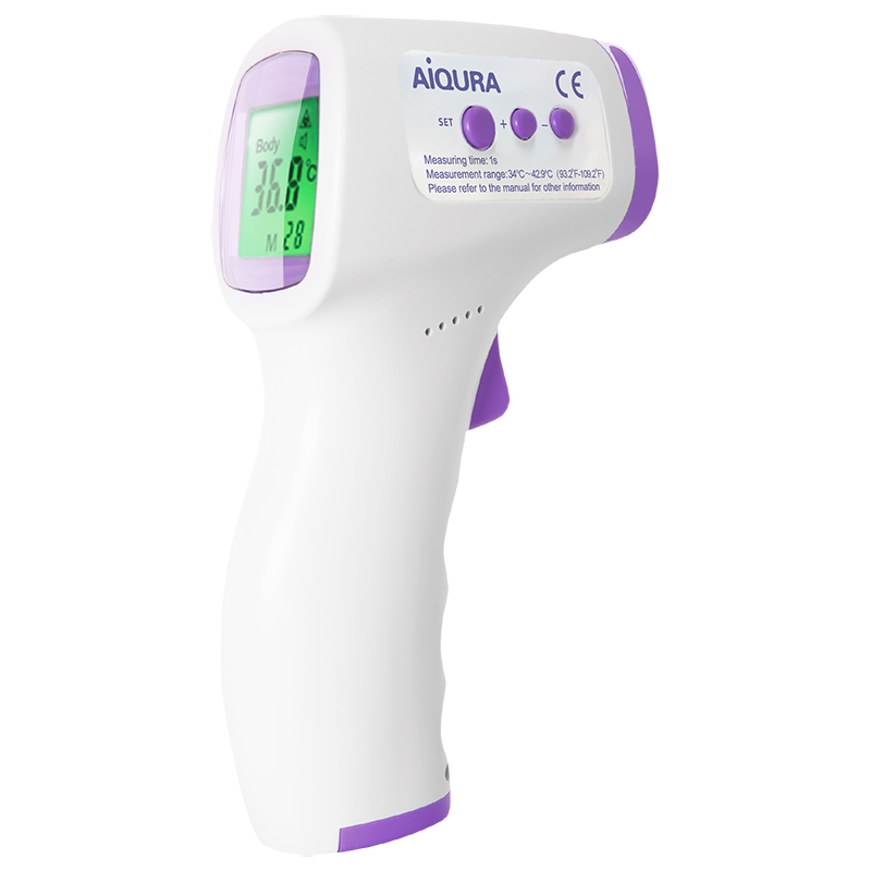 CE goedgekeurde medische klinische koorts huishoudelijke hoofdniet-contacttemperatuur voorhoofd digitale infrarood lichaam thermometer